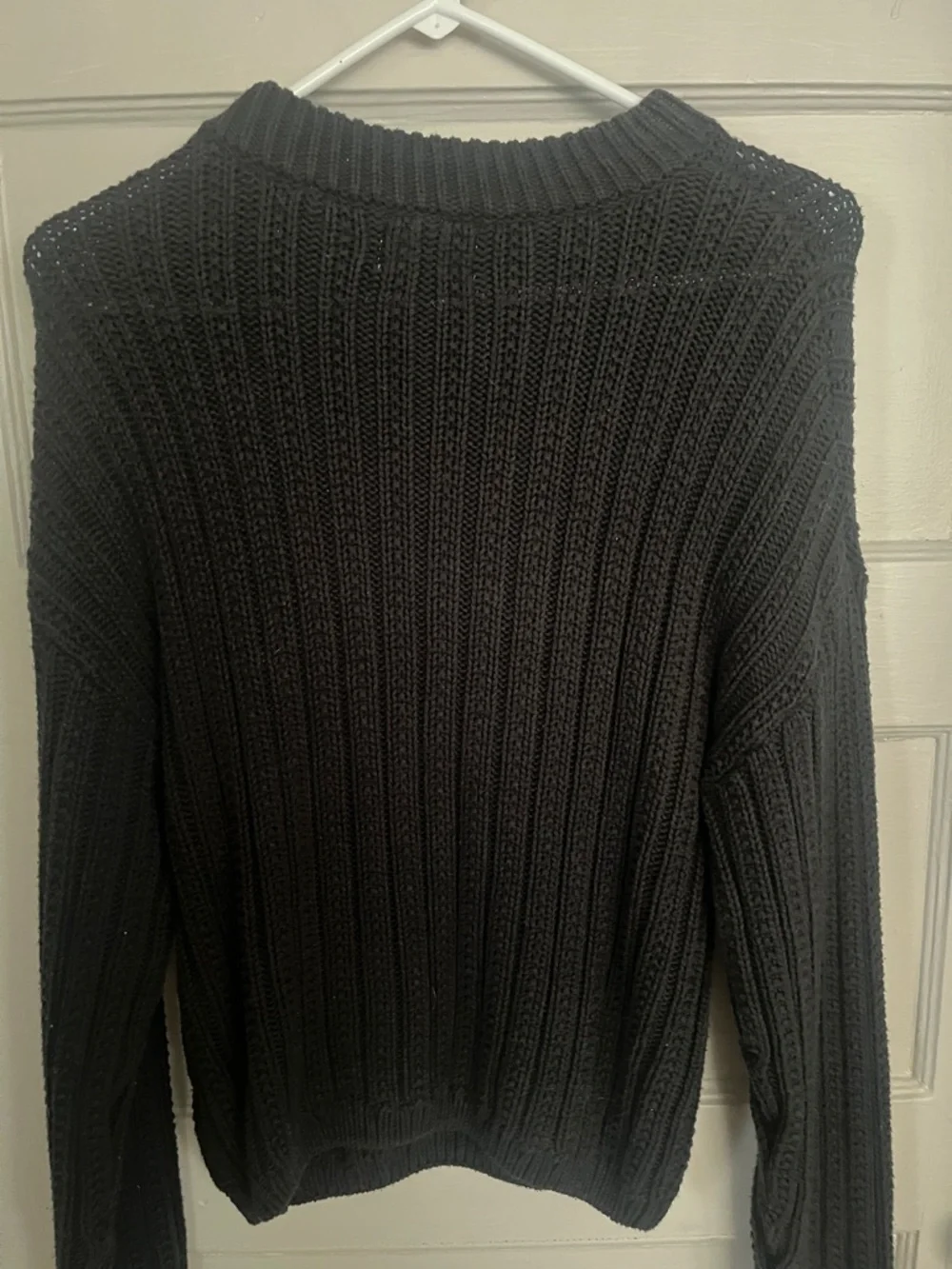 Universal Thread Black Ribbed Knit Sweater - Picture 4 of 6